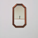vintage rectangular wooden octagon mirror