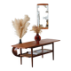 Table basse danoise double plateau en teck 1960