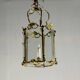 Gilt bronze lantern, original curved glass, circa 1900