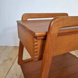 Mid-century modern teak bar trolley, 1960s