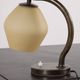 Danish Brass and Opaline Glass Desk Lamp, circa 1930s