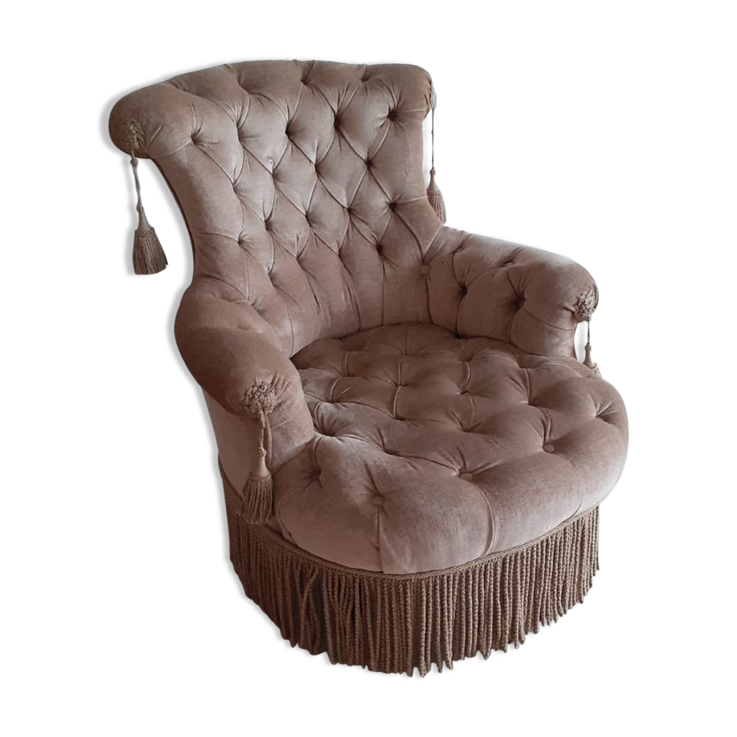 Fauteuil crapaud époque Napoléon III