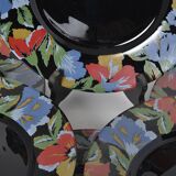 6 assiettes plates Arcoroc noires