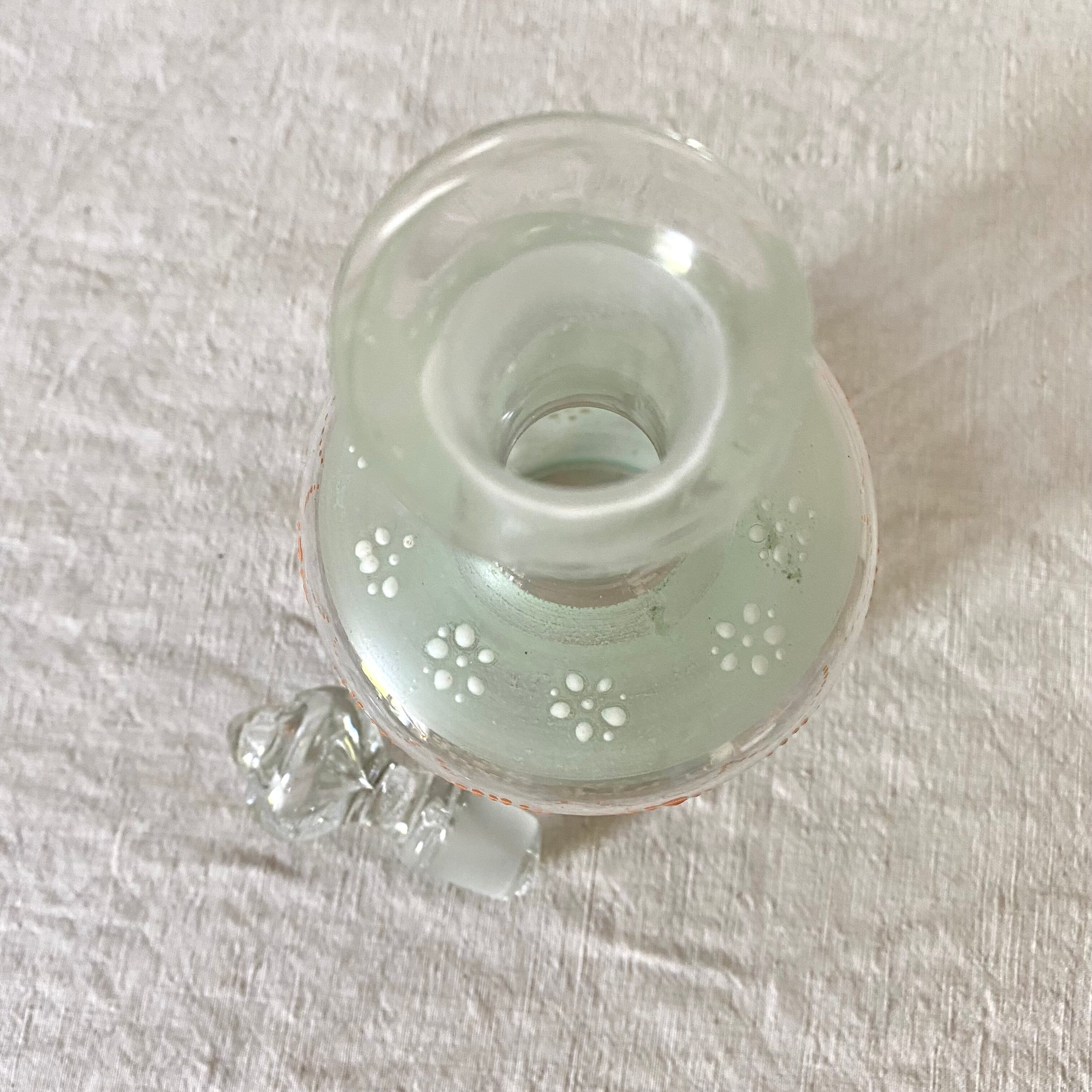 Antique carafe with hand decoration