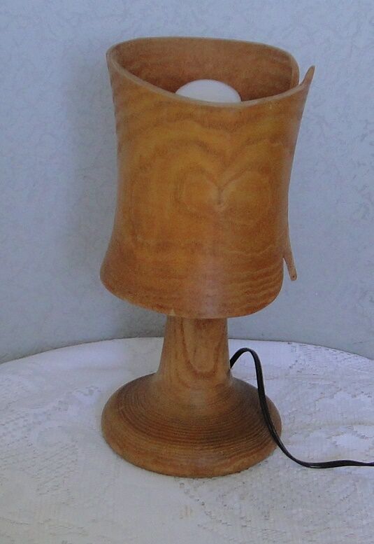 Wooden table lamp mass size including design lampshade 70/80
