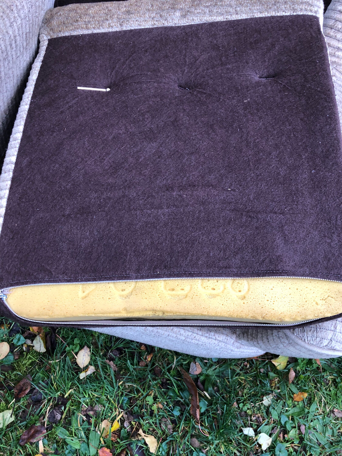 Corduroy armchair