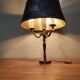 brass three-light bouillotte lamp, desk lamp