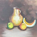 Still life with pitcher and fruit