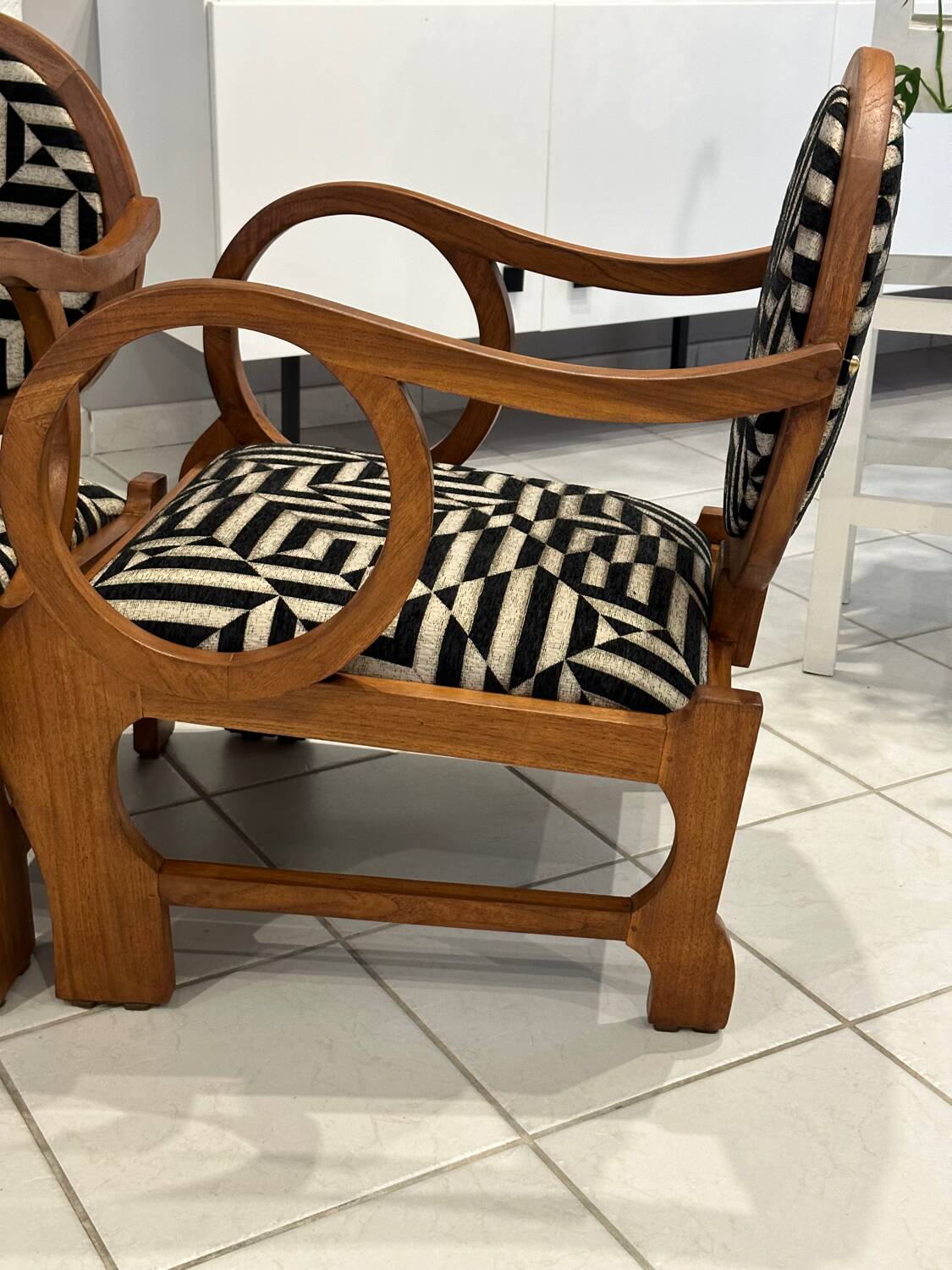 Pair of Art Deco armchairs by Hungarian designer Lajos Kosma, 1930s