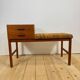 Teak telephone bench, Denmark 1960