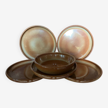 Set of 5 sandstone dessert and ravine plates