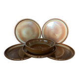 Set of 5 sandstone dessert and ravine plates
