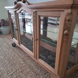 Vintage light wood display case