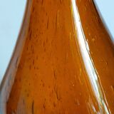 Three-sided blown glass carafe from Biot 1960s