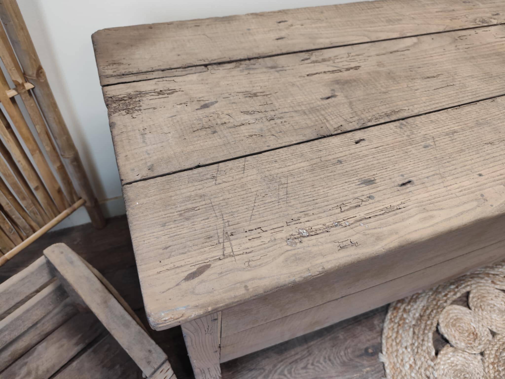Chest, bench, kneading trough, trunk, solid oak