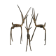Figurines antilope en bronze vintage