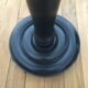 Large black oak stool