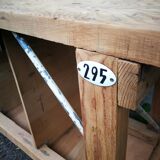 Meuble de métier établi ancien en bois