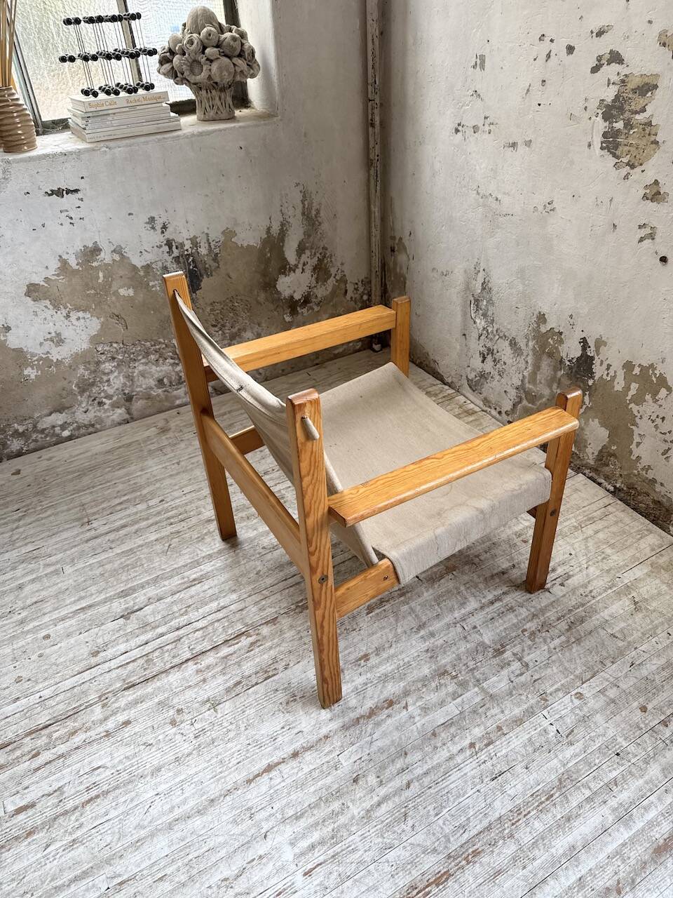 Safari chair in pine by Rold Rastad and Adolf Relling, 1960.