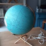 Vintage illuminated globe