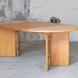 Mid-century massive extendable designer table