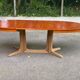 Scandinavian oval extendable table Baumann teak 240cm 1980