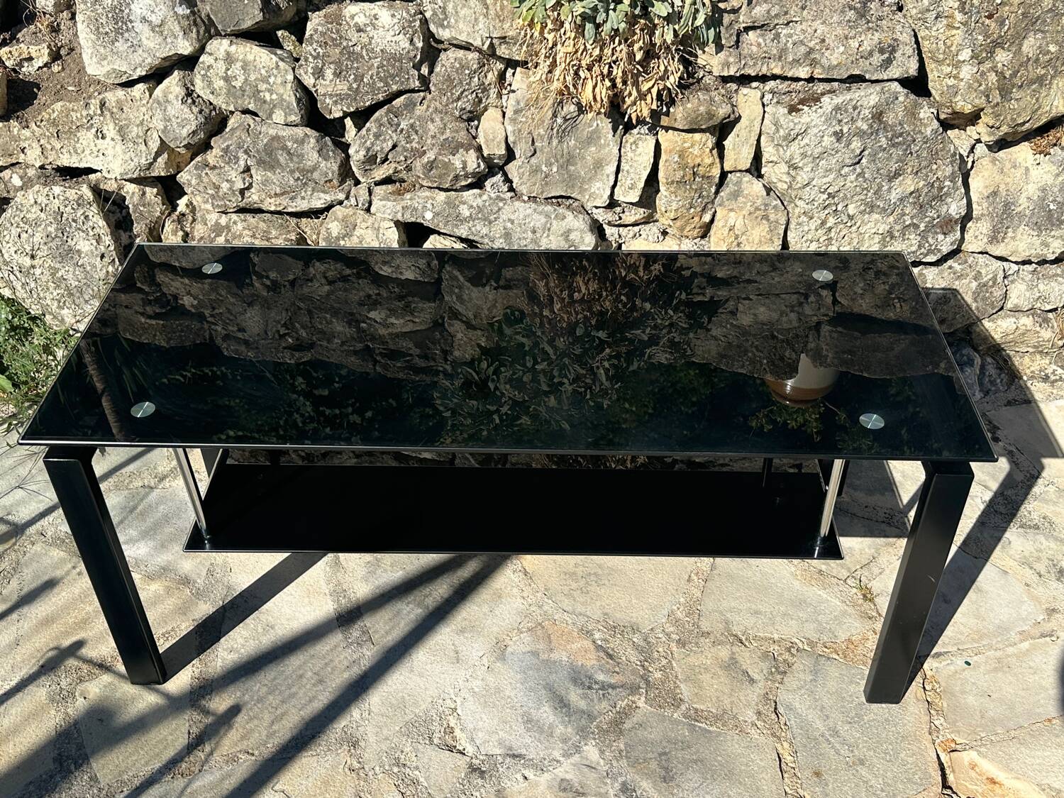 Black designer coffee table
