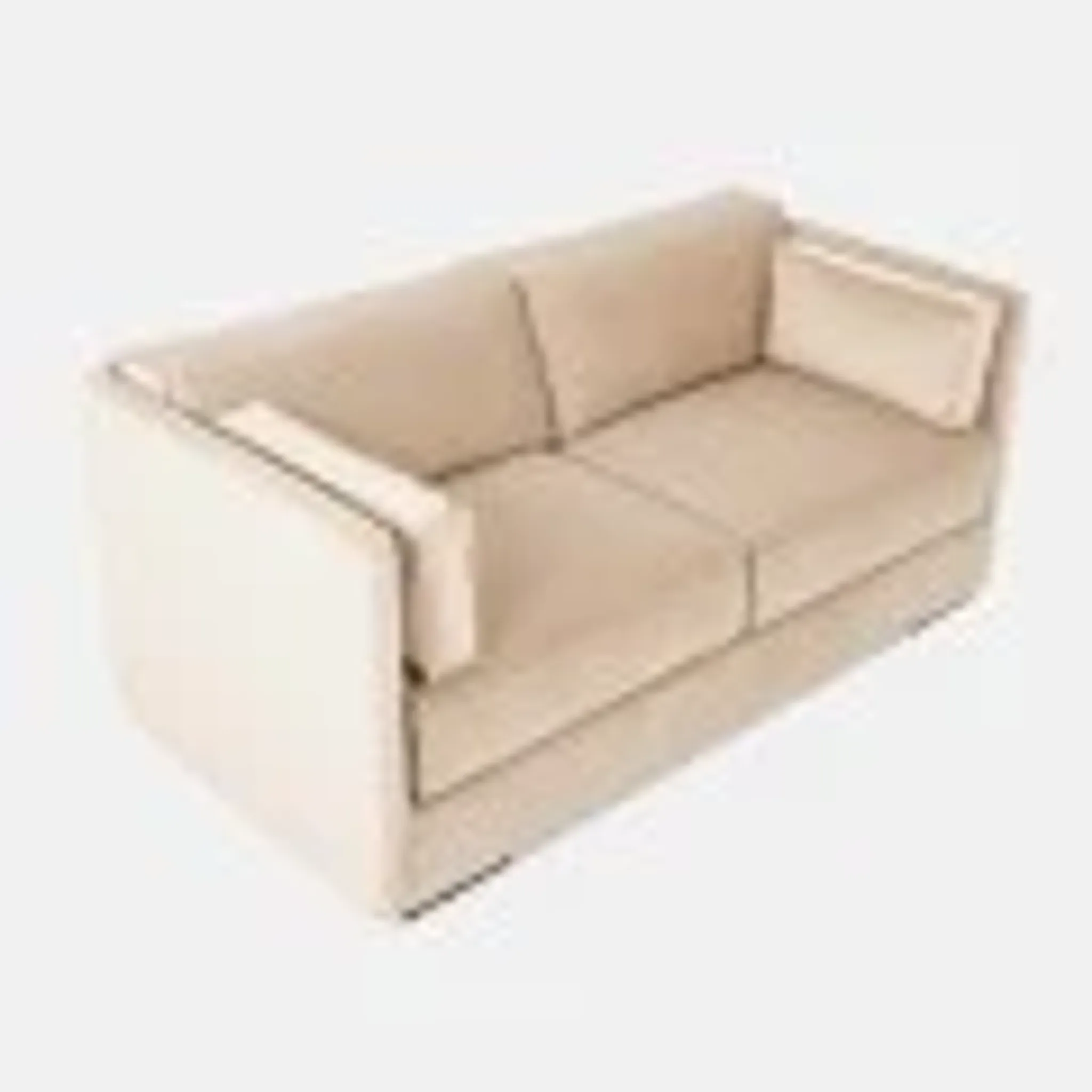 Sofa HAGA beige velour, Scandinavian design