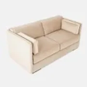 Sofa HAGA beige velour, Scandinavian design