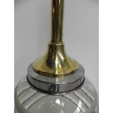 Suspensions Deco glass globe with brass frame