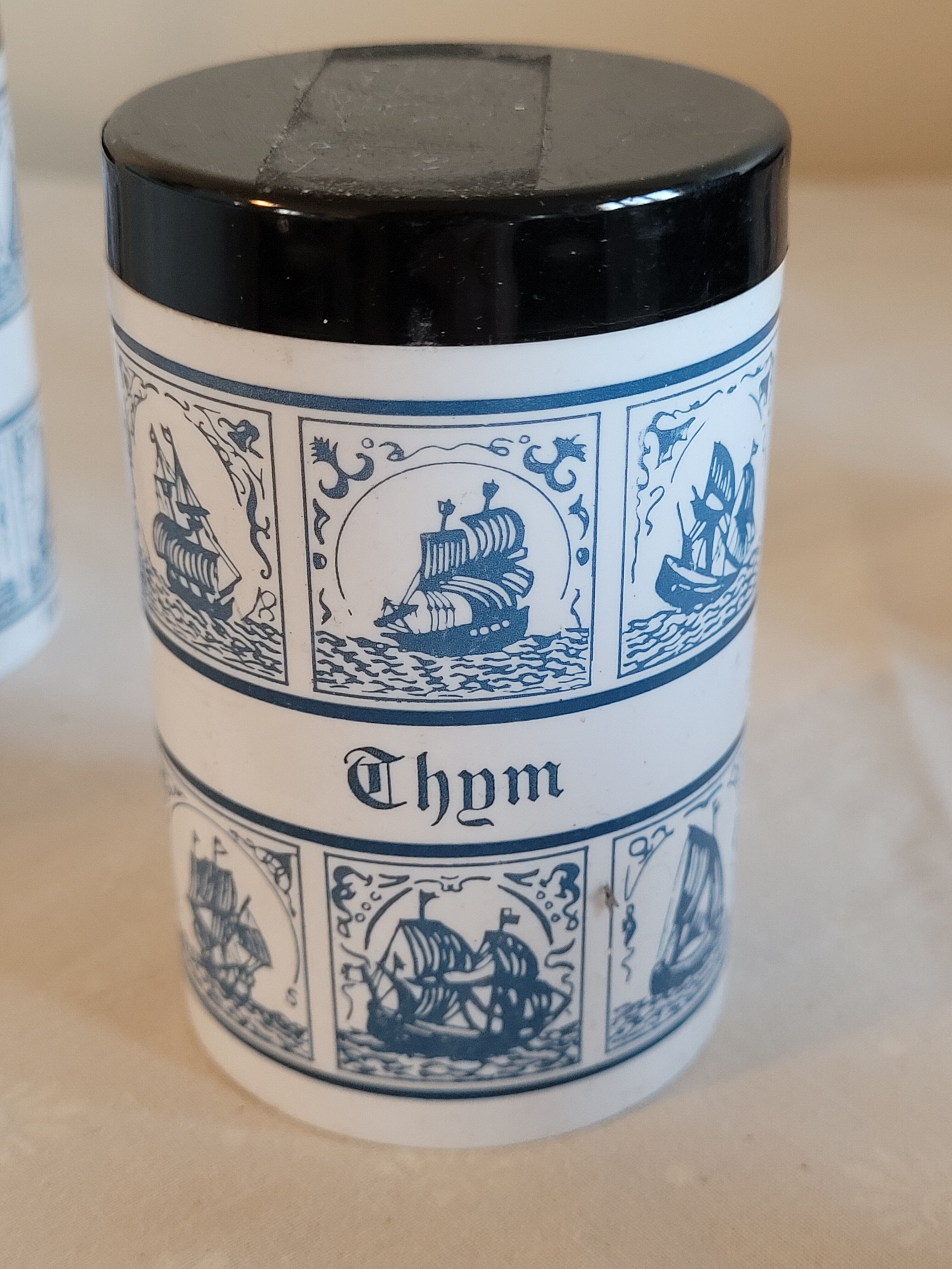 4 pots à épices - Ariel - vintage