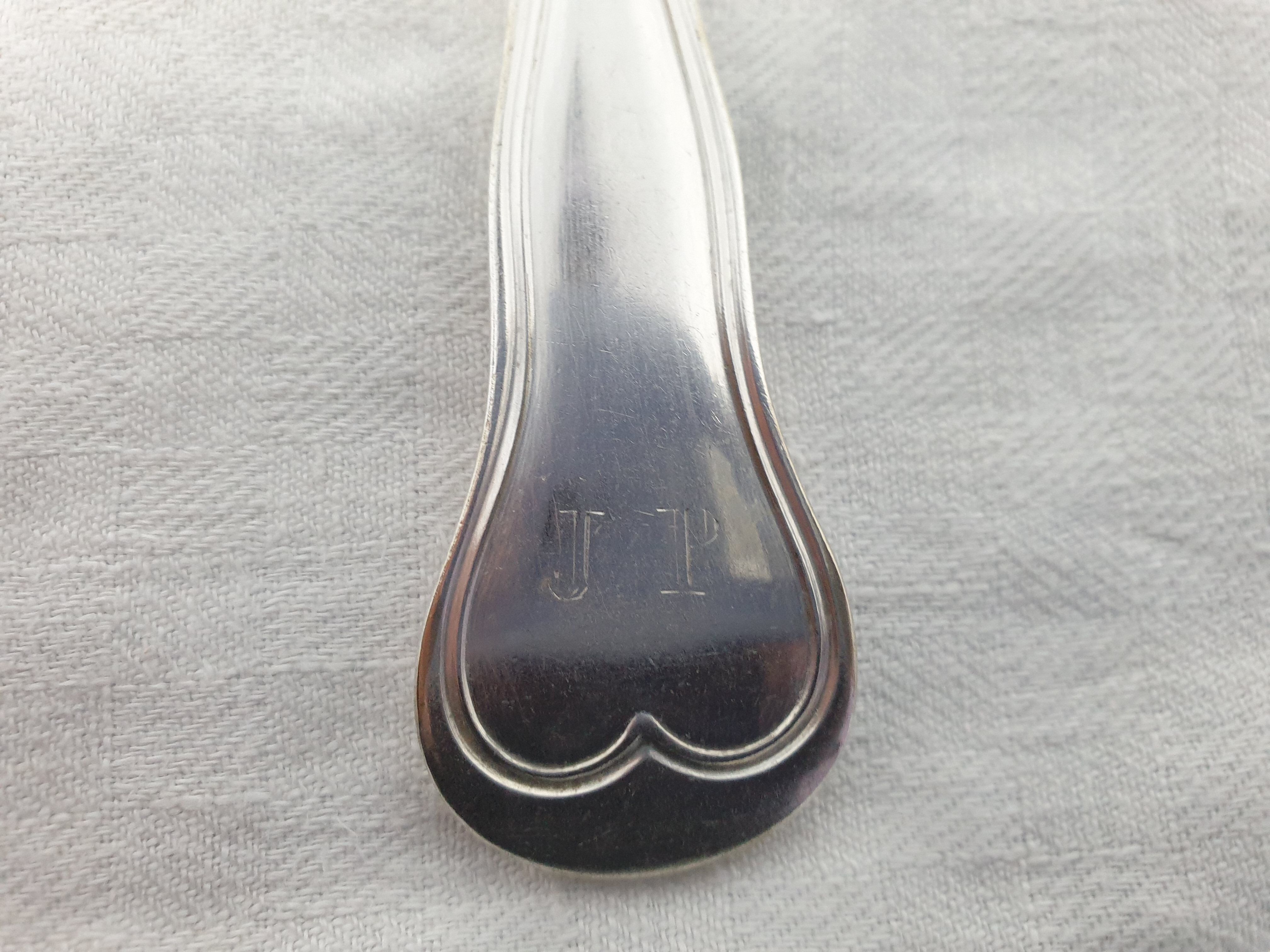 Six cuillères de table ancienne Christofle métal argenté