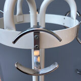 Vintage cylindrical coat rack with chrome hook