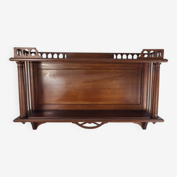 Art Nouveau mahogany shelf / bookcase