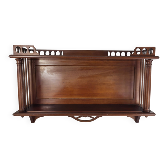 Art Nouveau mahogany shelf / bookcase