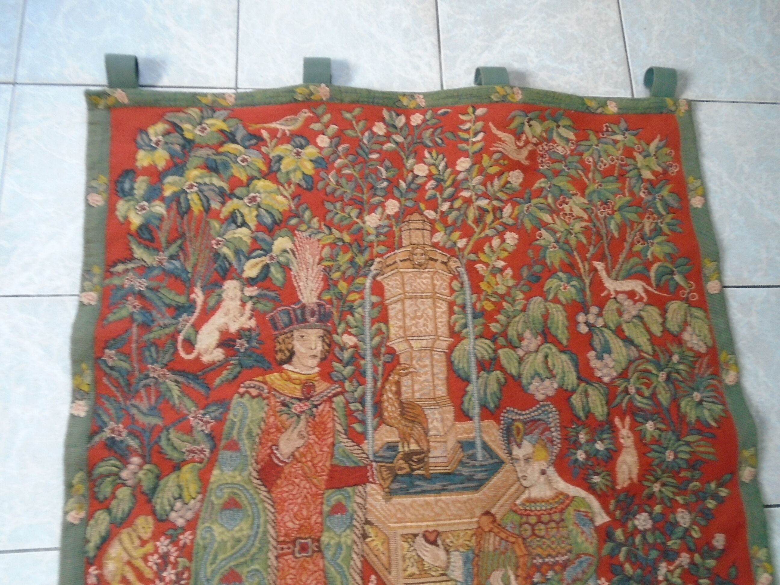 Tapisserie Le Roman de la Rose Anne Aknin 1985 tenture médiévale