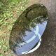 Coffee table smoked glass and chrome metal foot