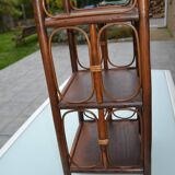 Small rattan bedside table/cabinet