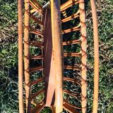 Rattan magazine holder