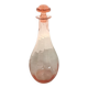 Carafe en verre rose vintage