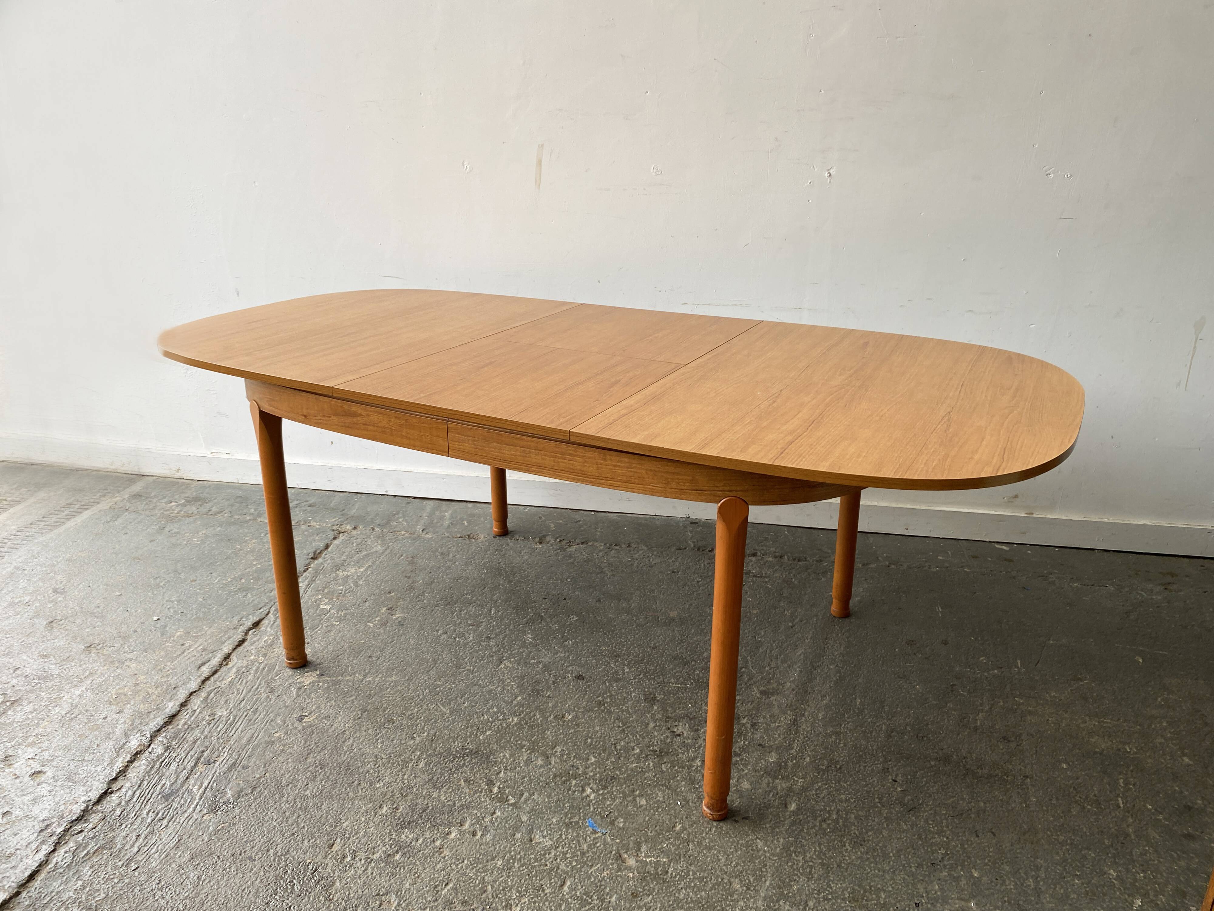 Mid-Century large dining table by Schreiber Furniture