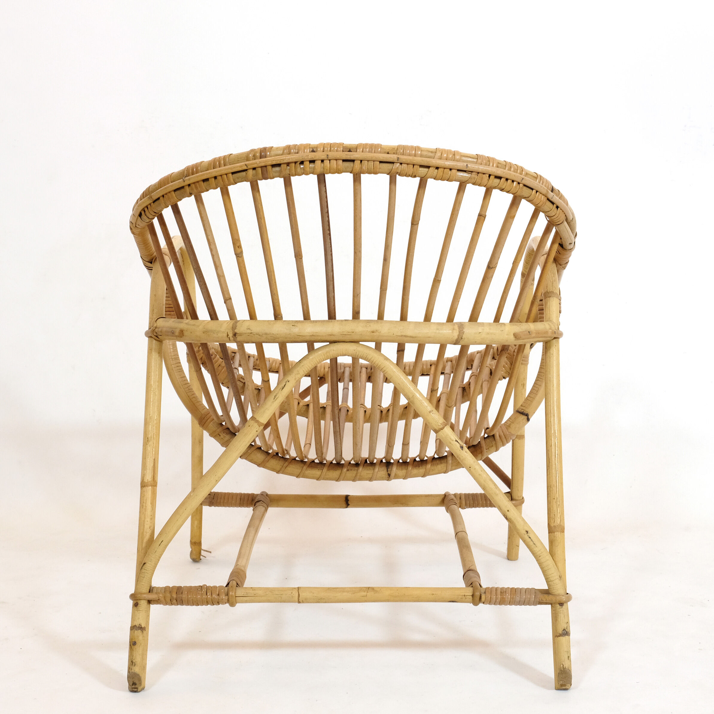 Armchair basket of the 60s-70s