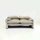 Cassina Maralunga 2-seater sofa by Vico Magistretti off-white with subtle pattern