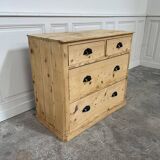 Petit meuble de métier format commode en pin 1940