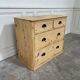Petit meuble de métier format commode en pin 1940