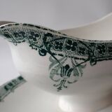 Saucière ancienne - Manufacture Sarreguemines Digoin modèle Verdun