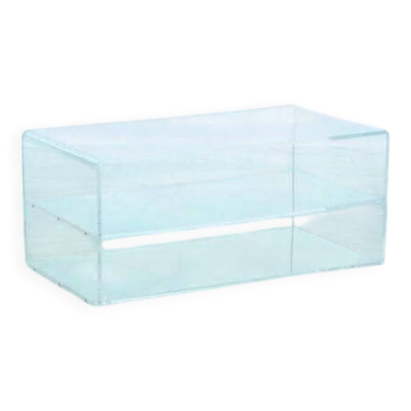 Buffet de style space age en acrylique, table d'appoint fantôme années 70