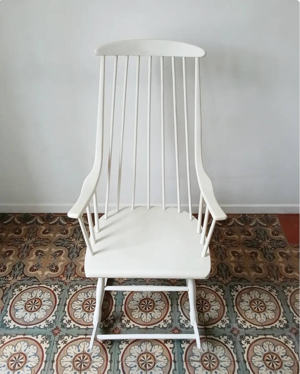 "Grandessa" rocking chair by Lena Larson for Nesto, Sweden 1960s