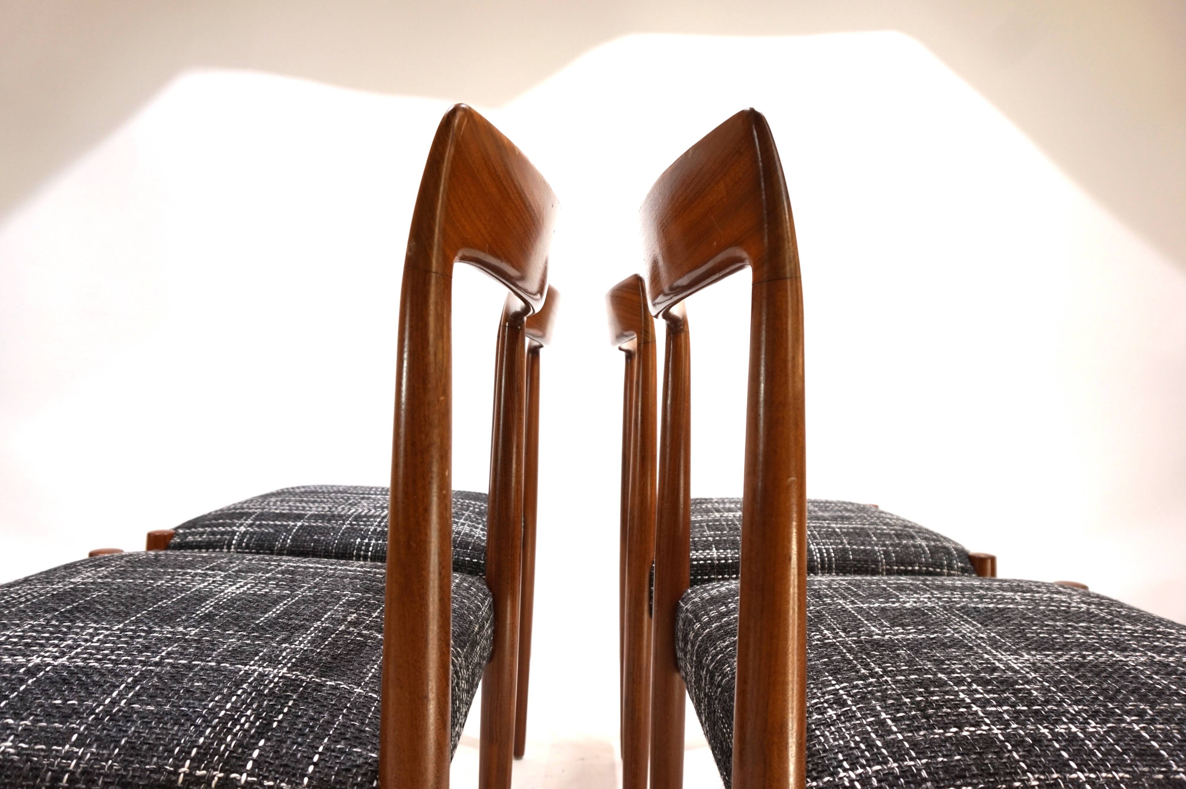 Lübke Teak Dining Chairs Set of 4, 1960