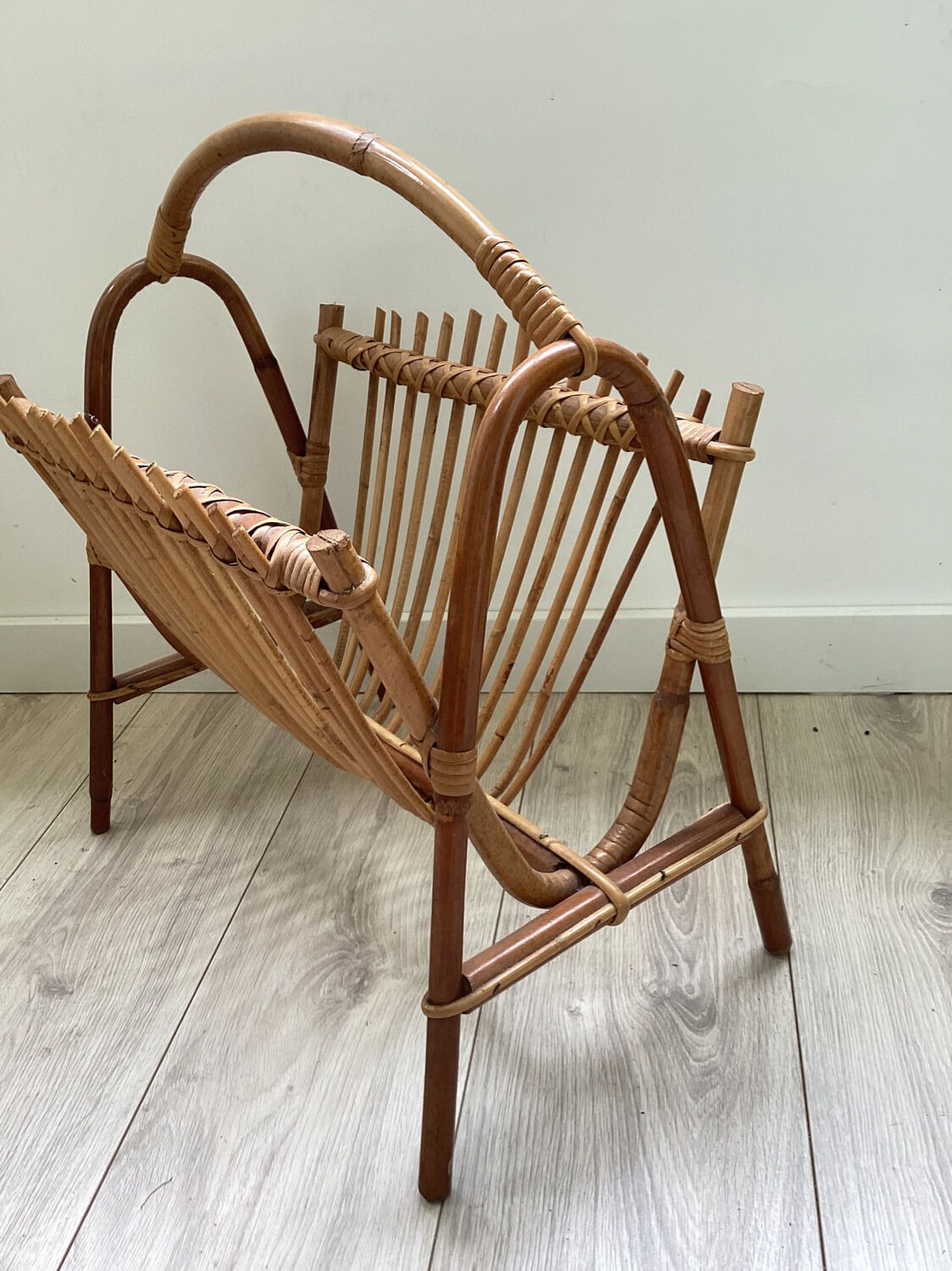 Rattan bamboo magazine holder, 50